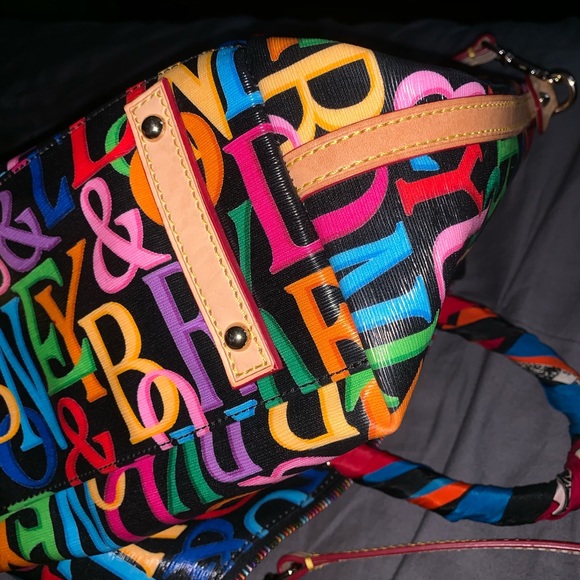 Black Dooney and Bourke with Multicolor Monogram - Picture 6 of 6